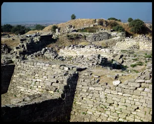 Hiszarlik halma, az ókori Trója városának helyszíne, Kr. e. 3000-1100