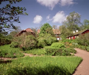 Kilátás Carl Linnaeus házára, Hammarby, Uppsala, Svédország fotó
