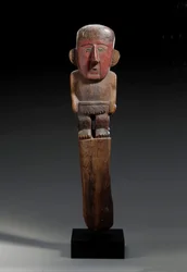 Egy Chimu fa figurális marker, 1100-1400 körül