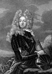 Adrien Maurice Ayen grófja 1678-1766 , Noailles 3. hercege (metszet)