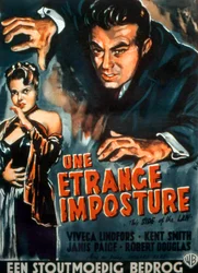 RichardBare A törvény ezen oldala című filmjének plakátja Viveca Lindforsszal és Kent Smith-szel, 1950