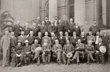 Az 1908-as Closer Union Egyezmény afrikai gyarmati tagjai, akik olyan feltételeket értek el, amelyek eredményeként a brit parlament elfogadta az 1909-es dél-afrikai törvényt.
