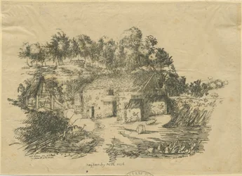 Biddulph - Knypersley Malom: litográfia