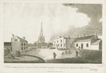 Brewood Gimnázium: akvatinta metszet, 1799. január 30