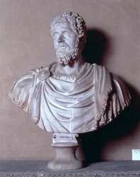 Septimius Severus mellszobra, római (márvány)
