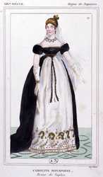 Caroline Bonaparte, 1810 körül (metszet)