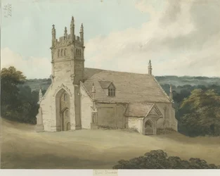 Clent – Szent Kenelm kápolna: akvarellfestészet, és [c 1820]