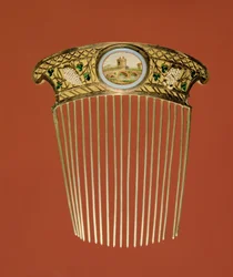 Fésű, Párizs 1788-1805 (arany, ezüst, gyöngy, zománc és mozaik)