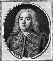 George Handel zeneszerző, London, 1750 körül (f/w fotó)