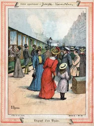 DepArt du train. Vonat indulása.