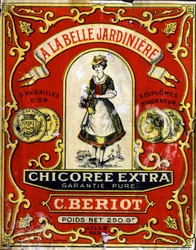 Extra cikória a "La Belle Jardiniere" üzletekből, 19. század vége (nyomtatás)