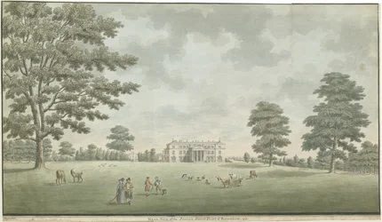 Fisherwick Hall: vízfestmény, 1786