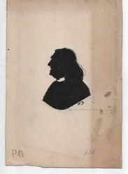 Liszt Ferenc (1811-1886) (1850 körül, sziluett)