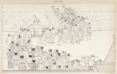 Temetési körmenet, Japán