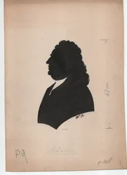 George Frideric Handel (1785-1759) (1850 körül, sziluett)