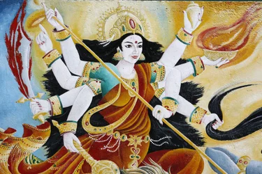 Durga istennő legyőzi a gonoszt, Katmandu, Nepál