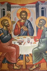 Görög ortodox Szentháromság ikon Thesszalonique Görögország