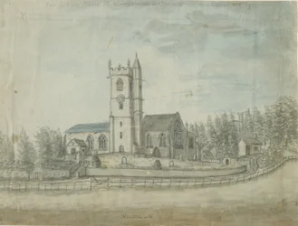 Handsworth-templom: vízfestmény, 1769
