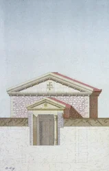 Poitiers-i Hypogee Martyrium, 1880 körül (litográfia)