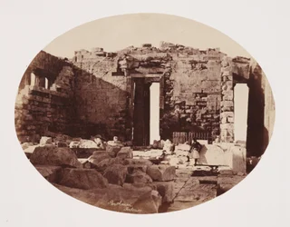 A Parthenon belseje, Athén, 1849