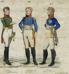 Jerome Bonaparte vesztfáliai király, Lajos Ferdinánd porosz herceg és I. Ludwig bajor herceg