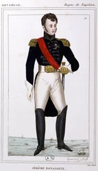 Jerome Bonaparte, 1810 körül (metszet)