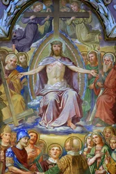 Jézus Krisztus a Felségben. Klosterneuburgi apátság, Bécs, Ausztria