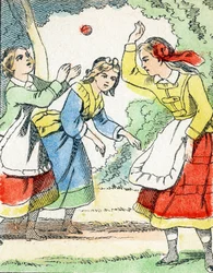 Játék: La pelota – Child Entertainment Alphabet c.1890 (litográfia)