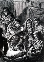 John Richardson egy Franklin szárazföldi sarkvidéki expedíció során.