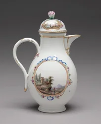 Kancsó fedővel, a meisseni porcelángyár, 1774-1814