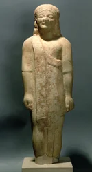 Kouros Dionysermos, görög, archaikus korszak, ie 600 körül (kő)