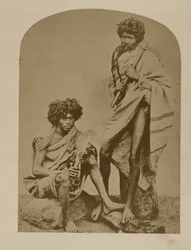 Kurumbarok a Neelgerries-ből, 1. sz. 431 a „Faces of India”, pub. 1872 (szépia fotó)