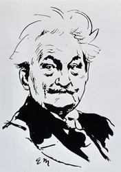 Leoš Janáček (tinta papíron)