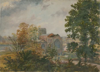 Lichfield – St. Chads Church: olajfestmény, és [?XIX. század]