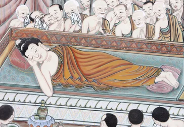 Buddha élete 45 év Dharma tanítása után Buddha átment Parinirvanába, Szöulba, Coree du Sudba