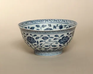 Ming kék-fehér tál, Hsuan-te márka (1426-35)
