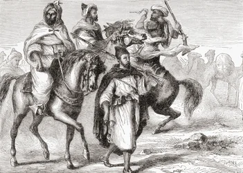 Mórok a 19. században, Keith Johnston „Afrika” című könyvéből, megjelent 1884-ben