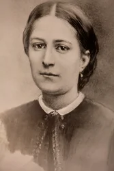 Notre-Dame-des-Victoires-bazilika; Lajos és Zelie Martin kápolnája; Zelie Martin portréja; Párizs, Franciaország