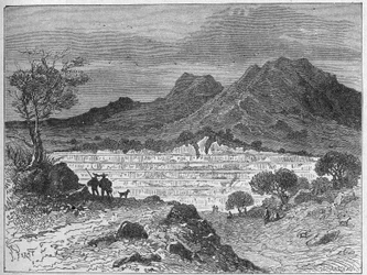 Cardone-i kősóbánya, 1880 körül (metszet)