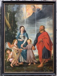 Plébániatemplom (Saint Walburga plébániatemplom). festmény.