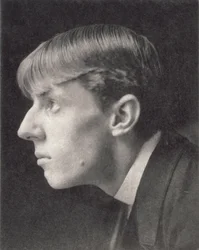 Aubrey Beardsley (1872-98) portréja, Frederick Evans (1853-1943) (szépia fotó)