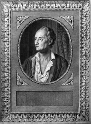 Denis Diderot portréja – 19. századi metszet