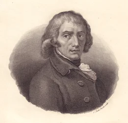 Giuseppe Parini (1729-1799) olasz költő portréja, Piotti rézmetszete Andrea Appiani rajzáról.