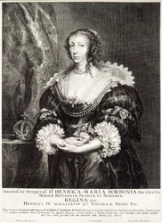 Henrietta Mária Bourbon királyné portréja