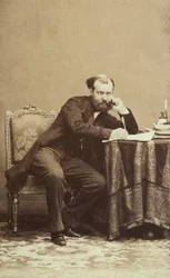 A híres francia zeneszerző, Charles Gounod portréja