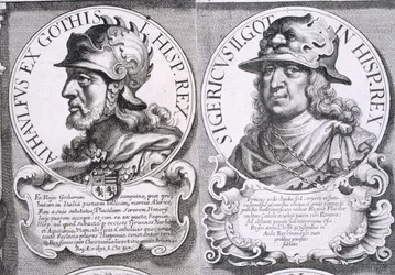 Ataulf és Sigeric portréi (litho)