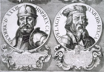 Roderic és Pelagius portréi (litho)