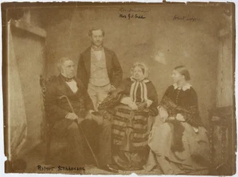 Robert Stephenson angol gépész- és építőmérnök és családja, 1850-es évek