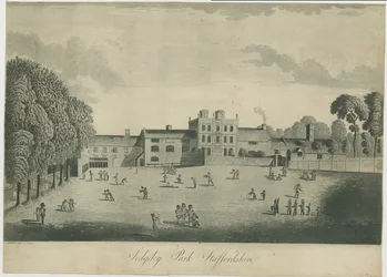 Sedgley Park School: aquatinta metszet, nd [c 1797]