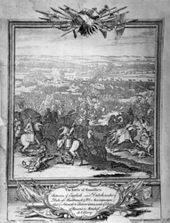 Ramillies-i csata, 1780 körül (metszet)